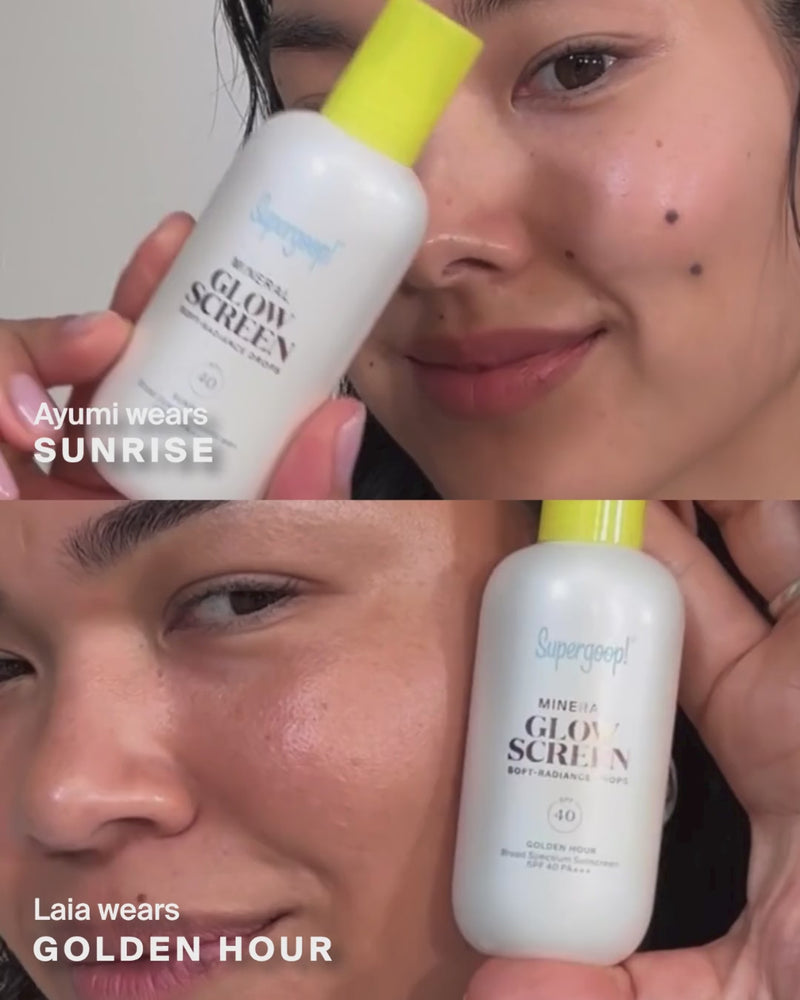 Glowscreen Soft-Radiance Drops Mineral SPF 40 Sunrise 1.7 fl. oz. Golden Hour 1.7 fl. oz.