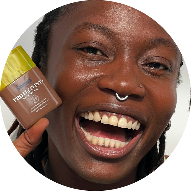 “The match was amazing on my deeper skin tone & there was no white cast.”