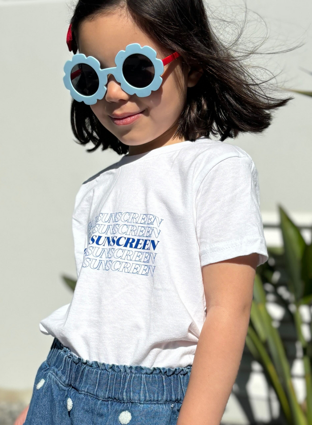Supergoop! Wear Sunscreen Tee in Youth M and Toddler 3T 